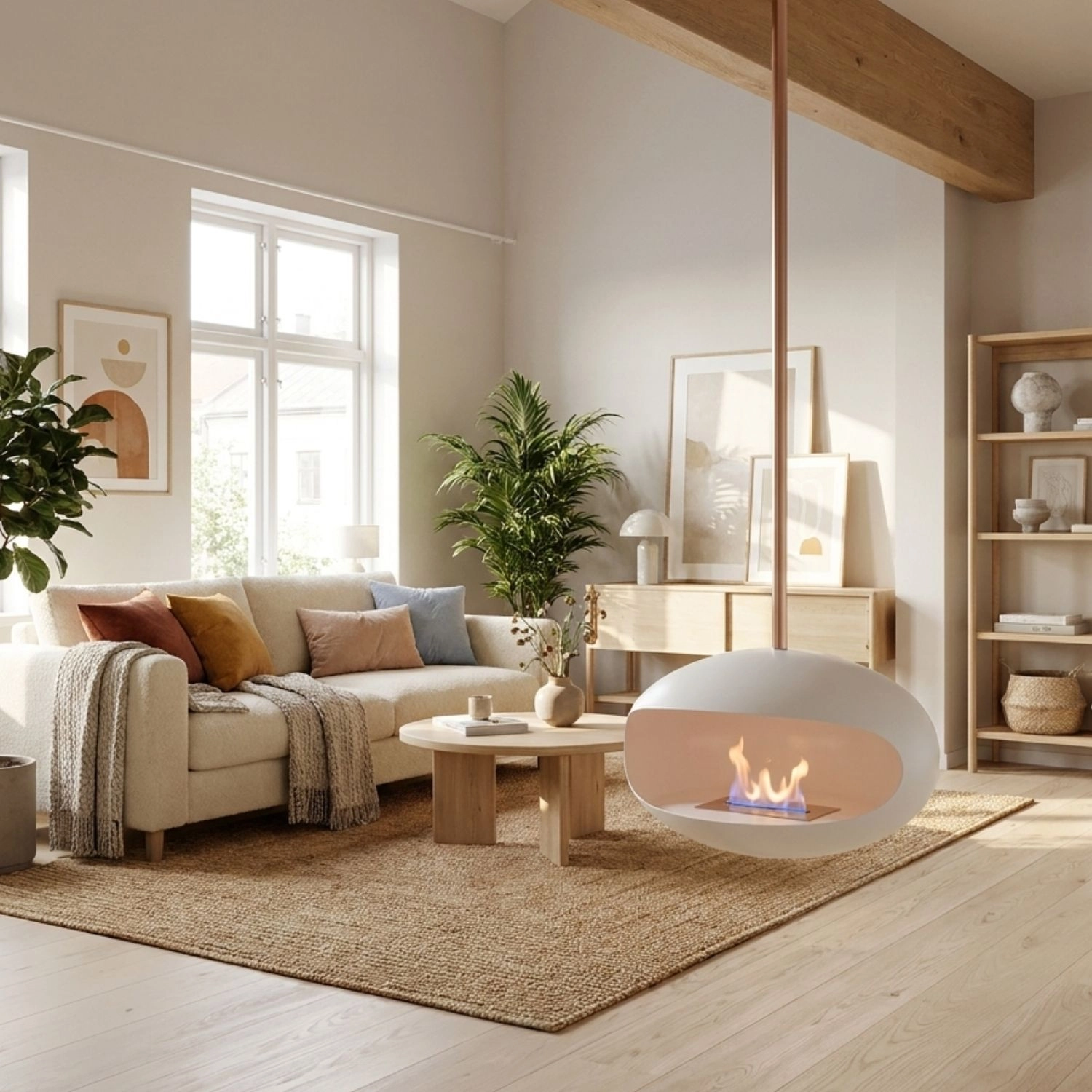 Cocoon Aeris – Hvit m. Kobberstang