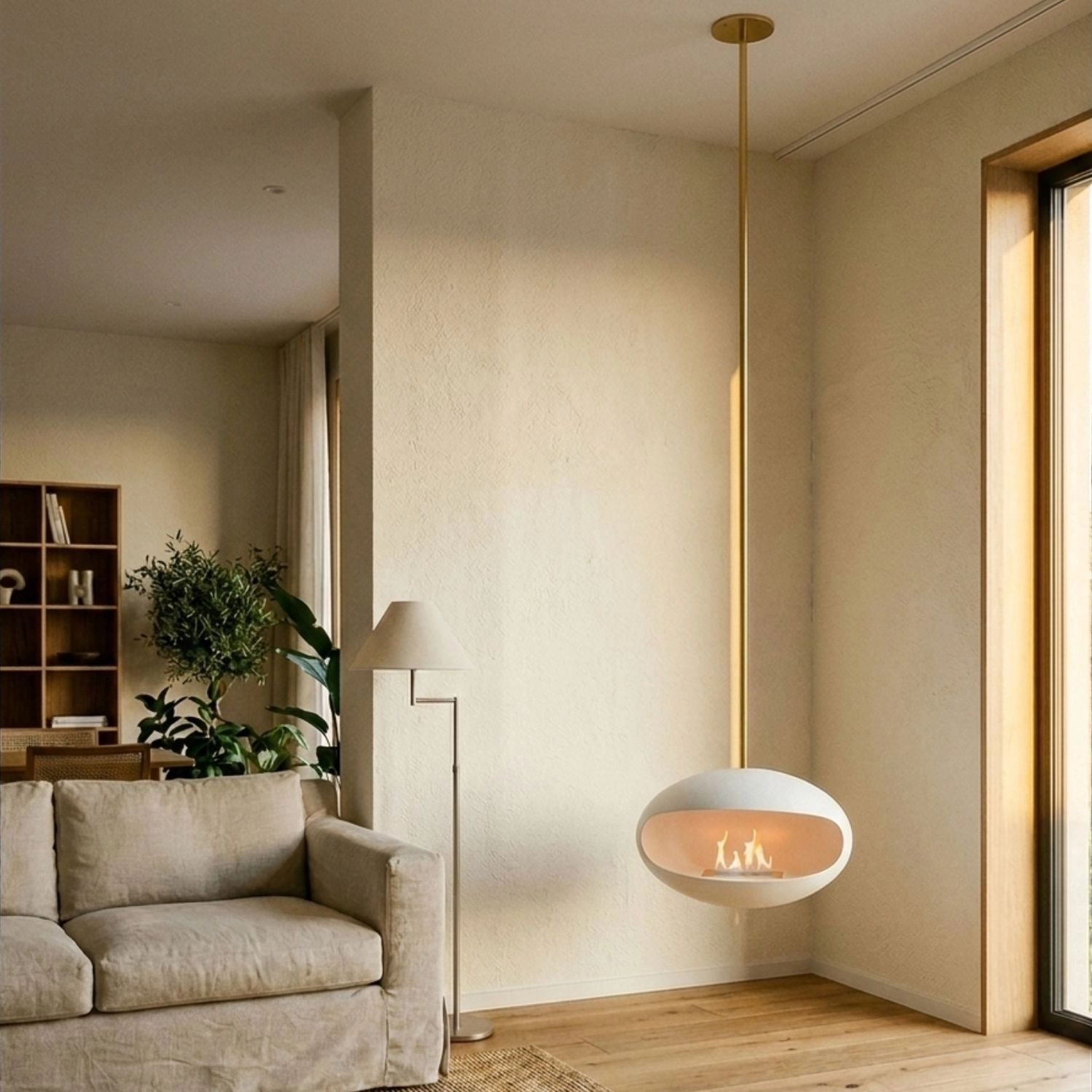 Cocoon Aeris – Hvit m. Messingstang