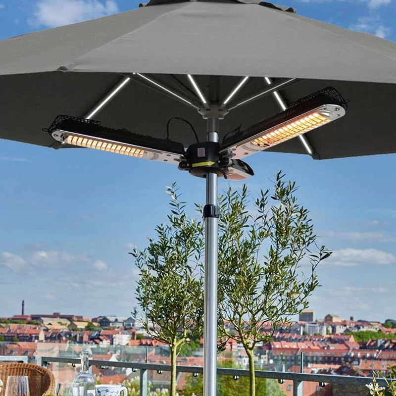 Hortus Parasol monteret elektrisk terrassevarmer