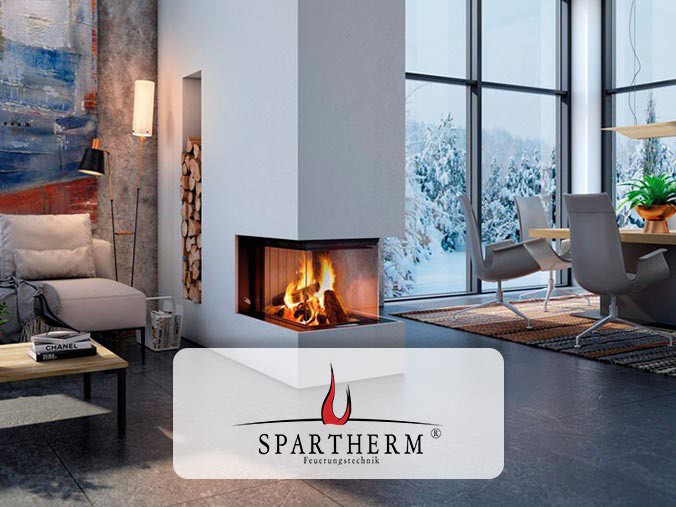 Spartherm innebygd vedovn