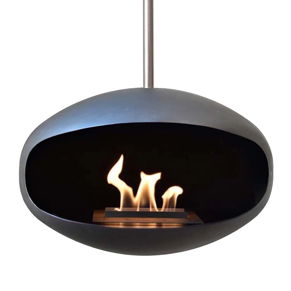 Cocoon Aeris Svart - takstang i stål | Takmontert Bioetanolpeis | Cocoon Fires | Moderne Peiser