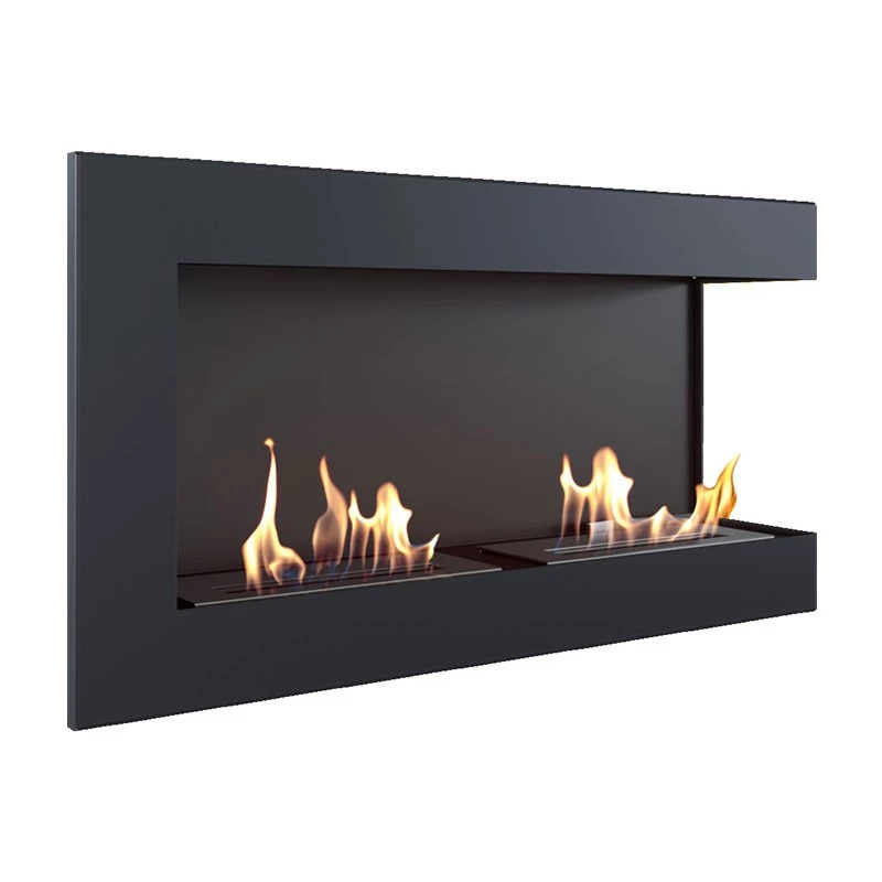 Hjørnepeis 90 cm - Høyre  | Biopeiser-shop.no | 2-sidig innebygd biopeis