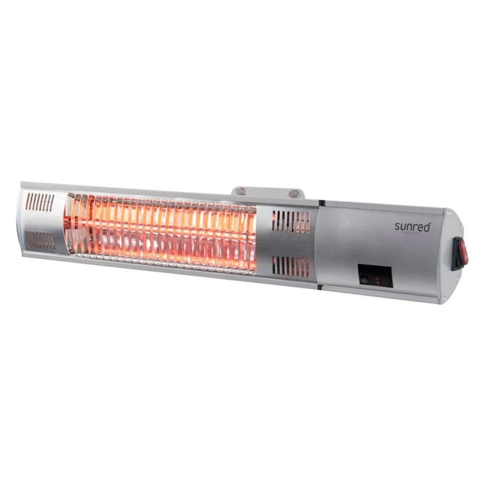 Royal Diamond 2000 watt stål  | Biopeiser-shop.no | Vegghengt Elektrisk Terrassevarmer