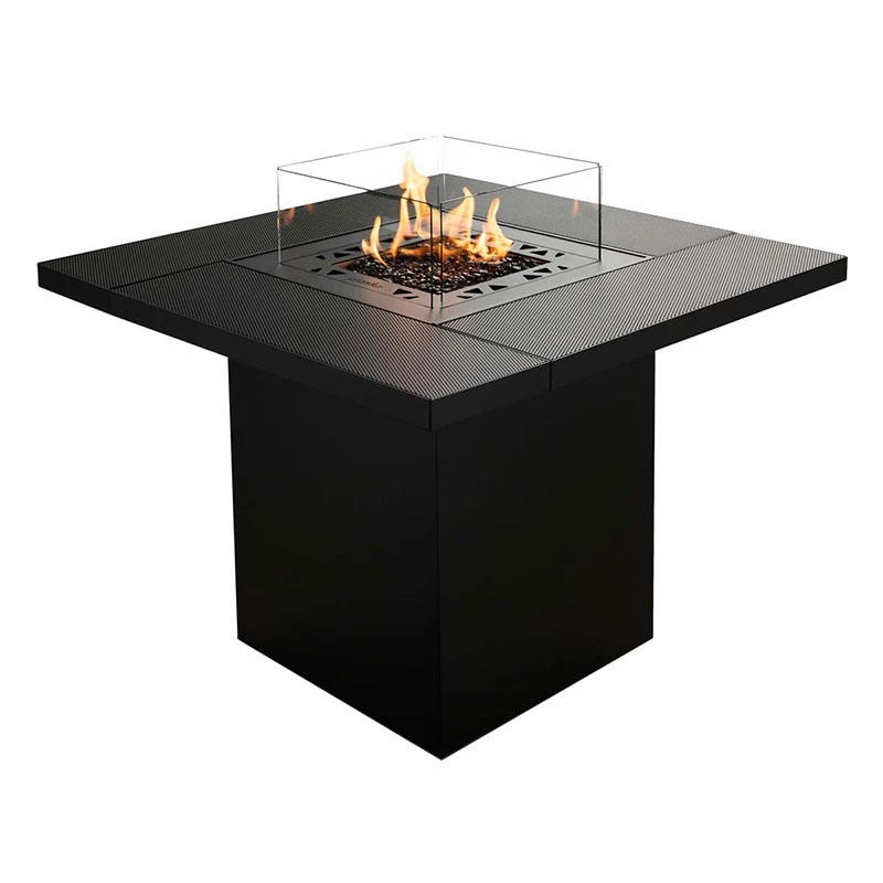 Square Table - Utendørs Gasspeis Planika Fires  | Biopeiser-shop.no | Outdoor Tabletop Gas Fireplace