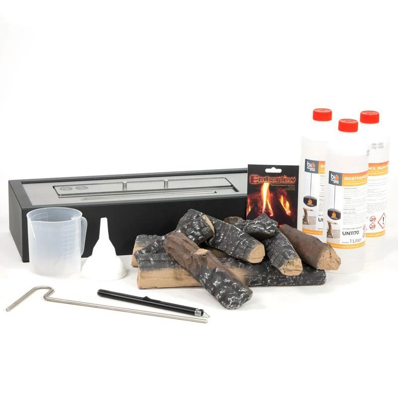 Biofire innsatspakke - 50 cm ScandiFlames | Biopeiser-shop.no | Innsats til Eksisterende Peis