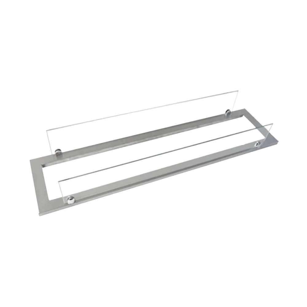 Stålramme med glass 80 cm superior Brenner ScandiFlames | Biopeiser-shop.no | Byggemateriale for biopeis