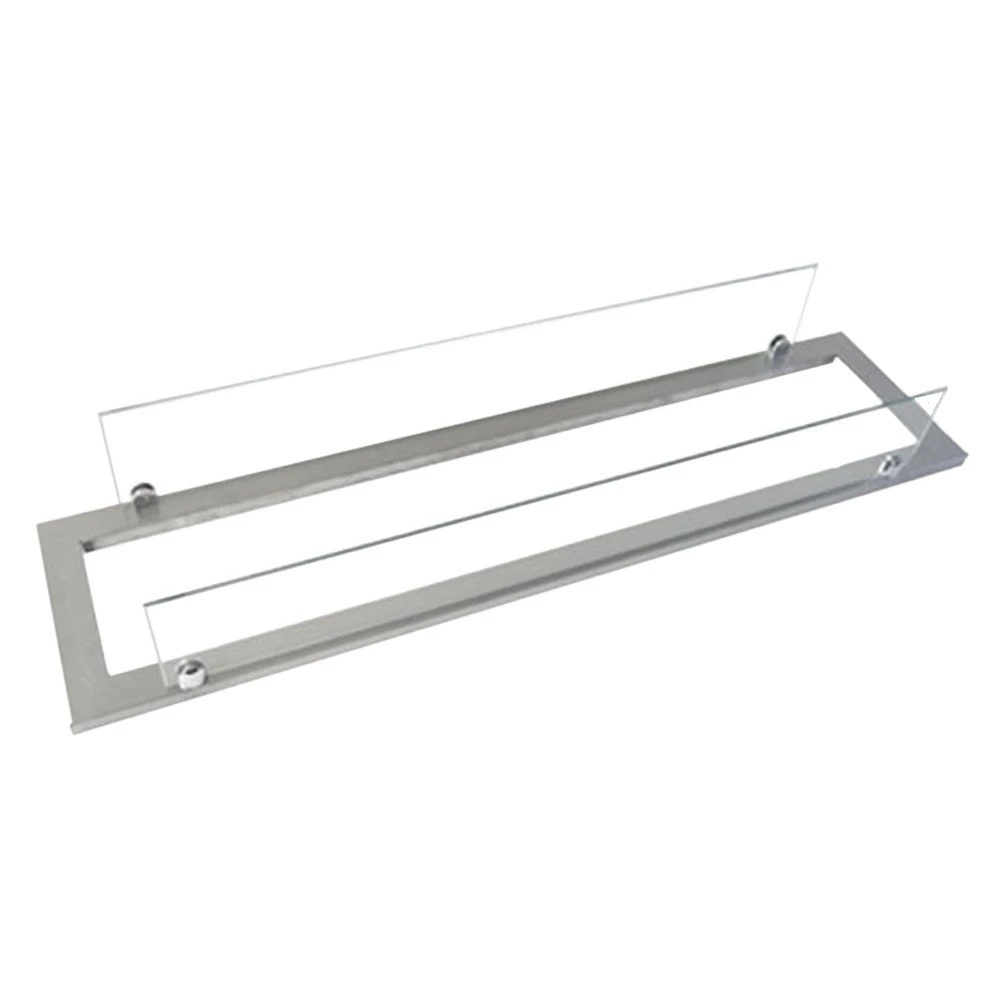 Stålramme med glass til 100 cm superior Brenner | Biopeiser-shop.no | Byggemateriale for biopeis