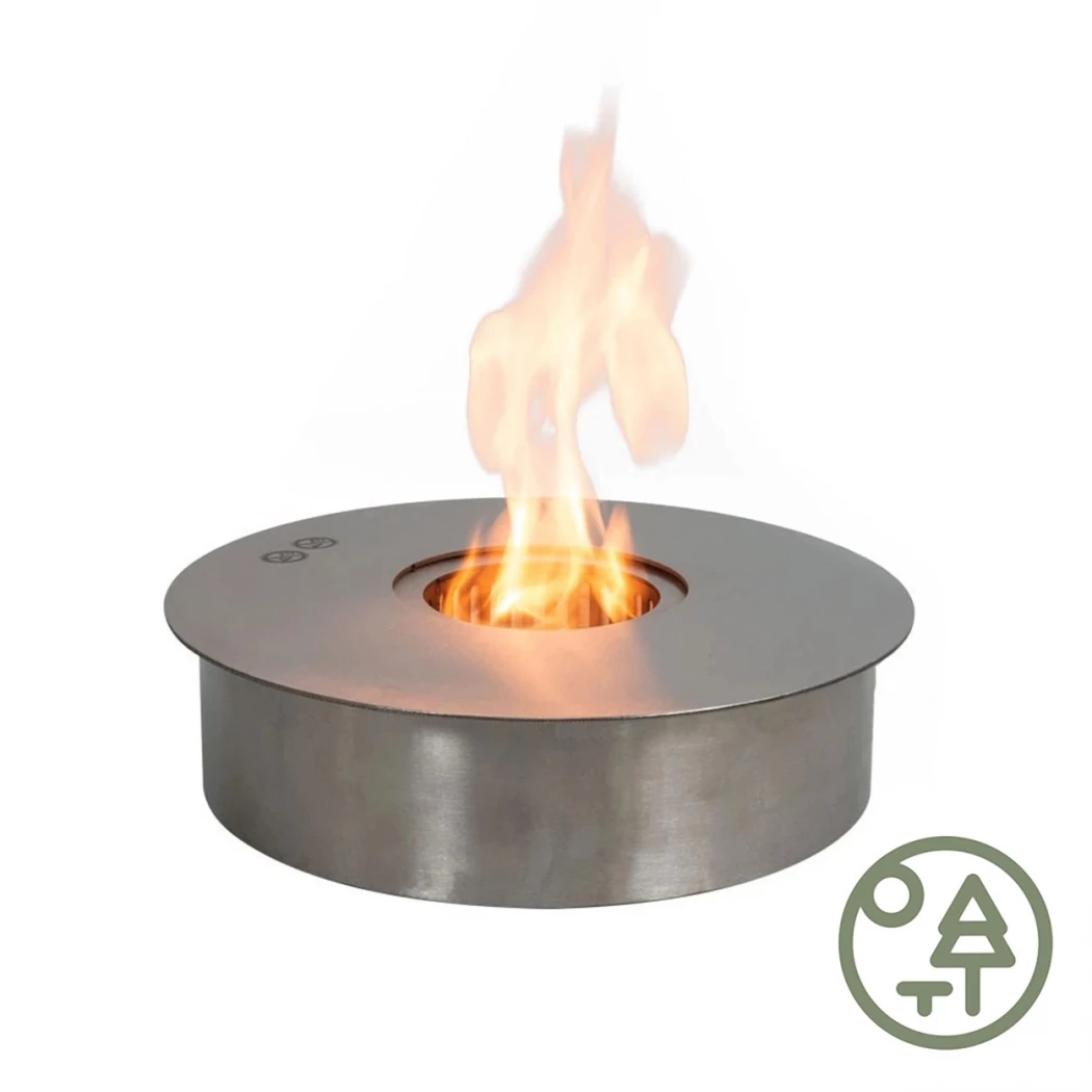 Stor rund utendørs Bioetanol Brenner - 38 cm ScandiFlames | Biopeiser-shop.no | Rund Manuell Biopeis Brenner