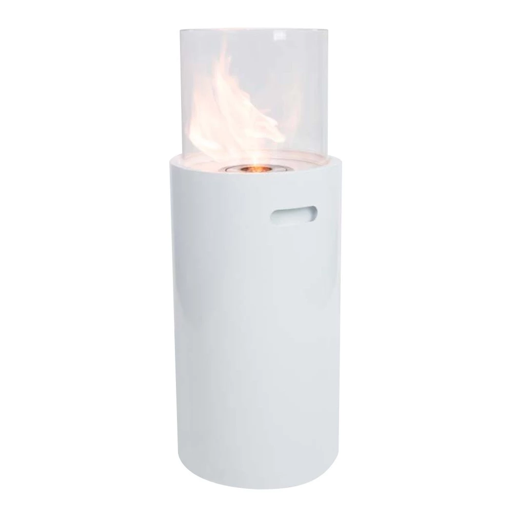 Eksklusiv frittstående Biopeis - Hvit ScandiFlames | Biopeiser-shop.no | Frittstående Utendørs Biopeis