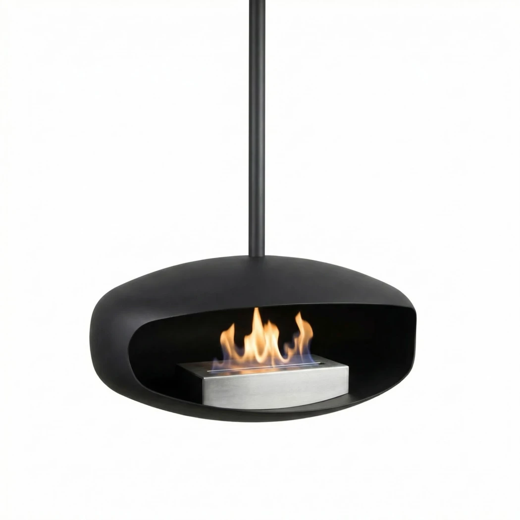 Svart UFO-60 Takmontert Biopeis Hein & Haugaard  | Biopeiser-shop.no | Takhengt biopeis