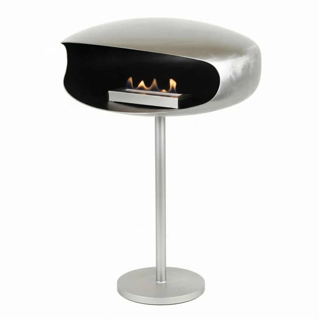 UFO-60 Biopeis på pidestall - Stål Hein & Haugaard  | Biopeiser-shop.no | Frittstående biopeis