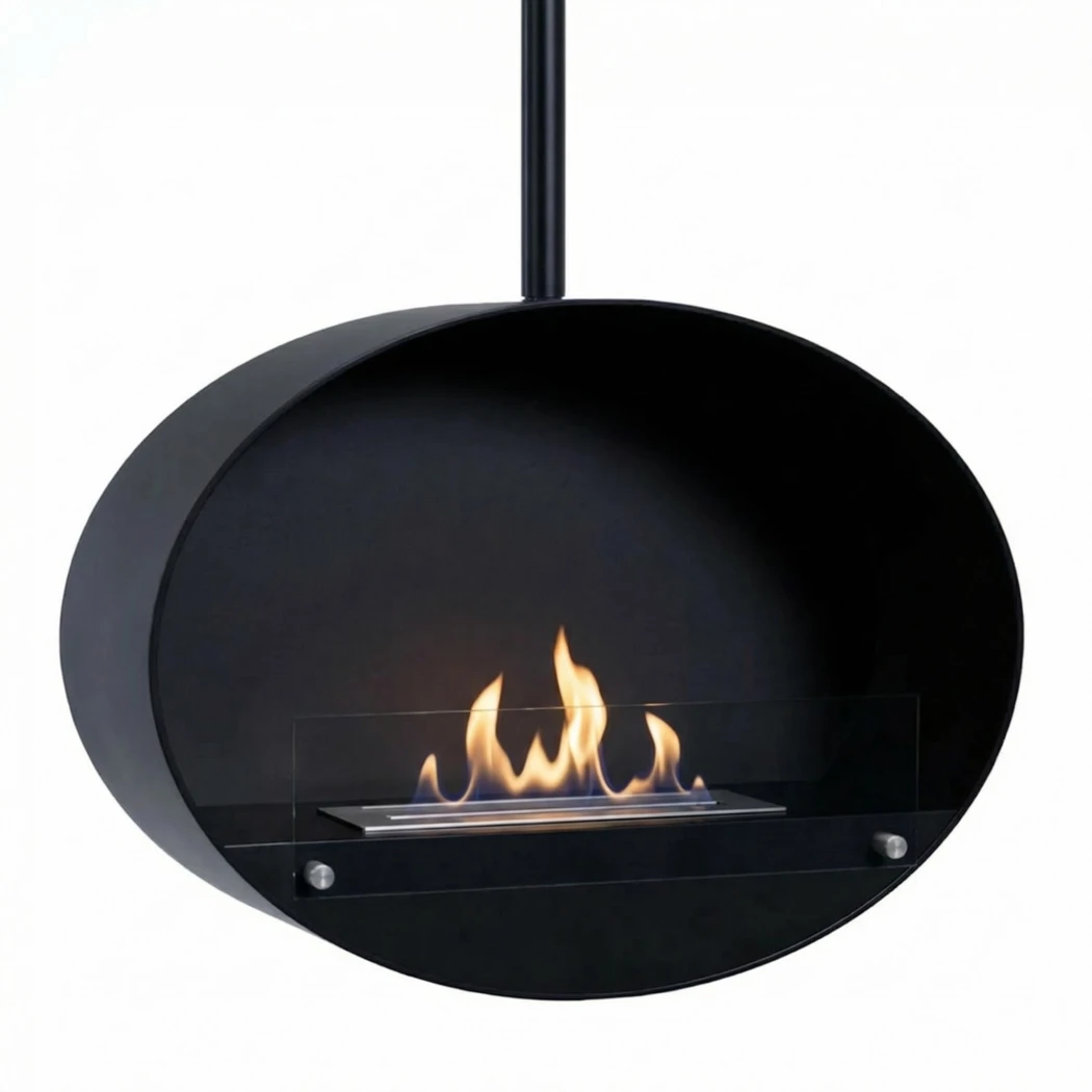 Halifax Svart - 80 cm ScandiFlames  | Biopeiser-shop.no | Takhengt biopeis