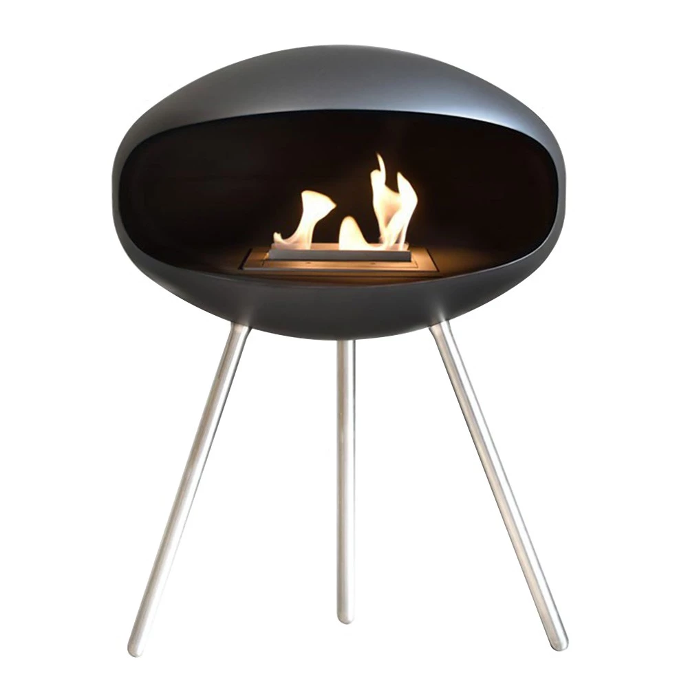 Cocoon Terra - matt svart Cocoon Fires | Biopeiser-shop.no | Frittstående biopeis