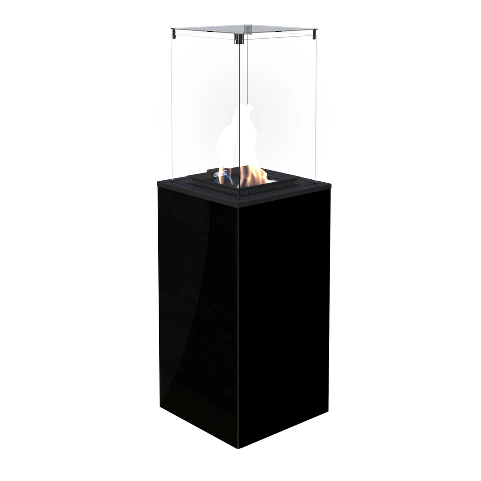 Deluxe Patio outdoor gasspeis - svart | Biopeiser-shop.no | Frittstående Utendørs Gasspeis