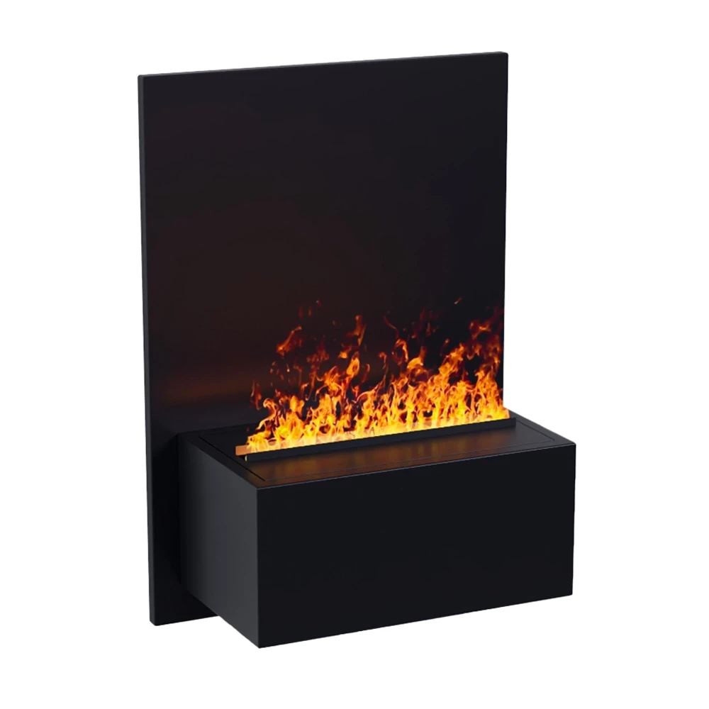 Brekke Vegghengt Vanndamp peis - Svart ScandiFlames Electric | Biopeiser-shop.no | Vegghengt Vanndamp Peis