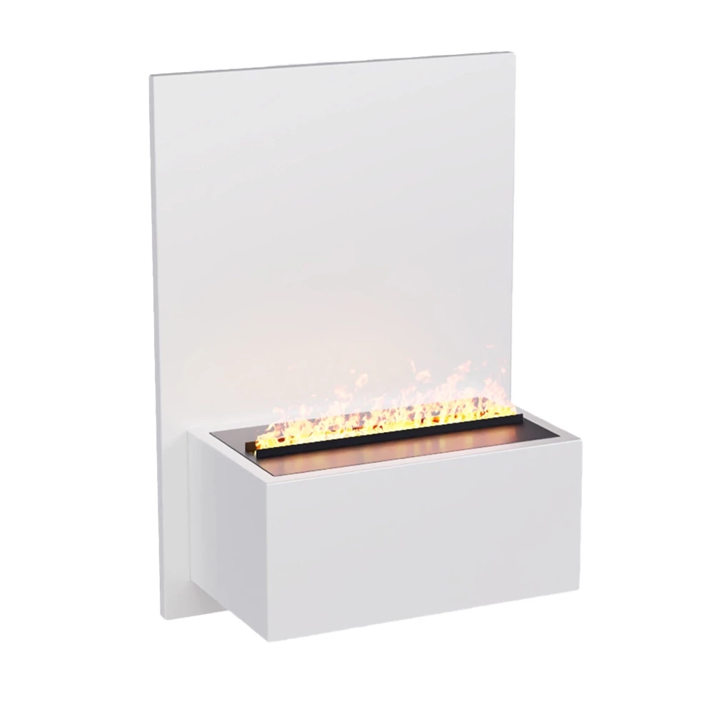 Brekke Vegghengt Vanndamp peis - Hvit ScandiFlames Electric | Biopeiser-shop.no | Vegghengt Vanndamp Peis