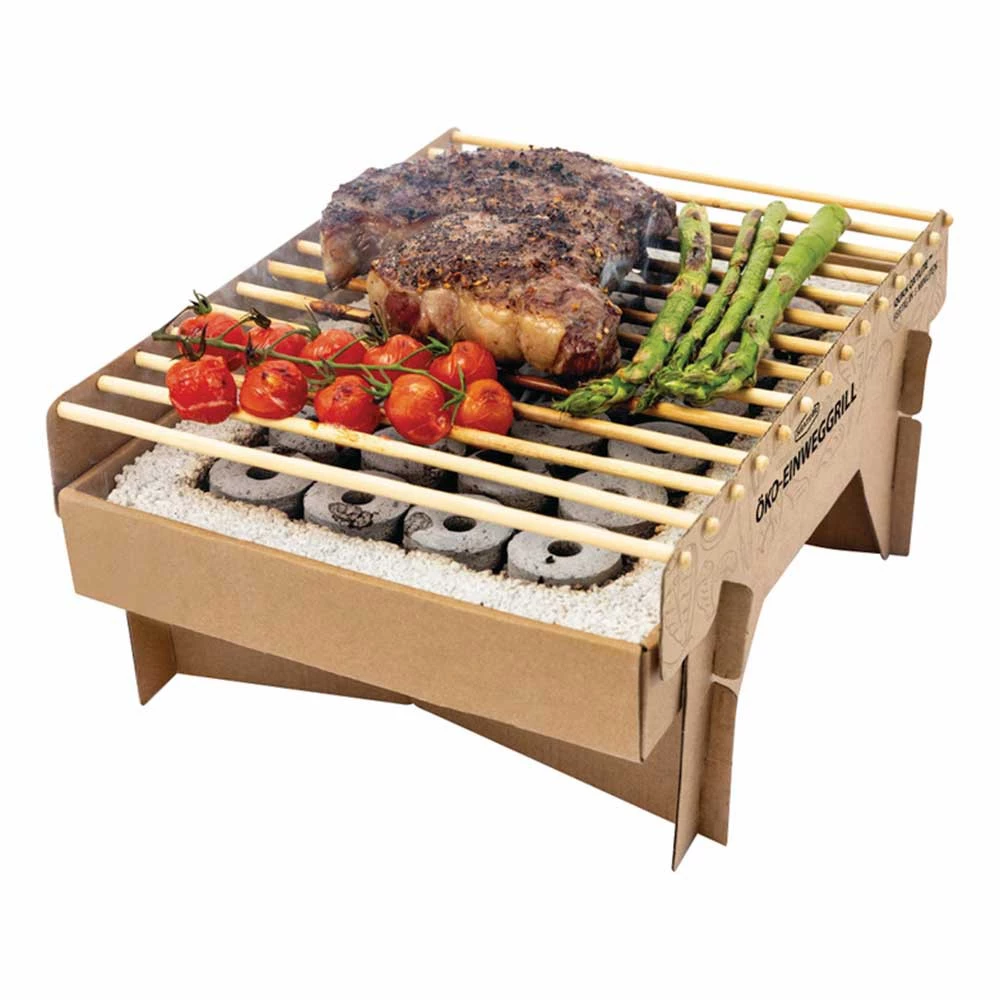 CasusGrill engangsgrill i bambus og papp  | Biopeiser-shop.no | Utendørs grill