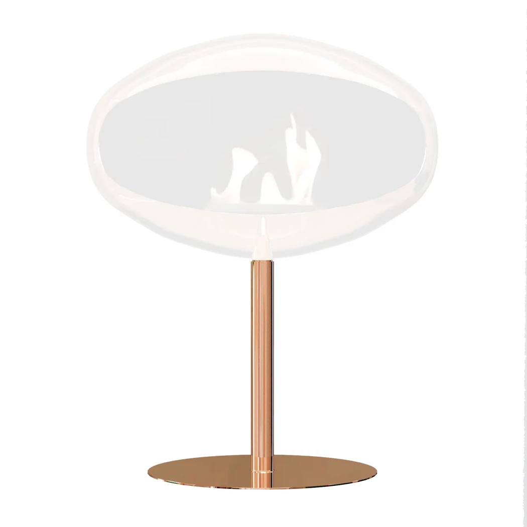 Cocoon Pedestal Fot - Polert Kobber Cocoon Fires | Biopeiser-shop.no | Biopeis tilbehør