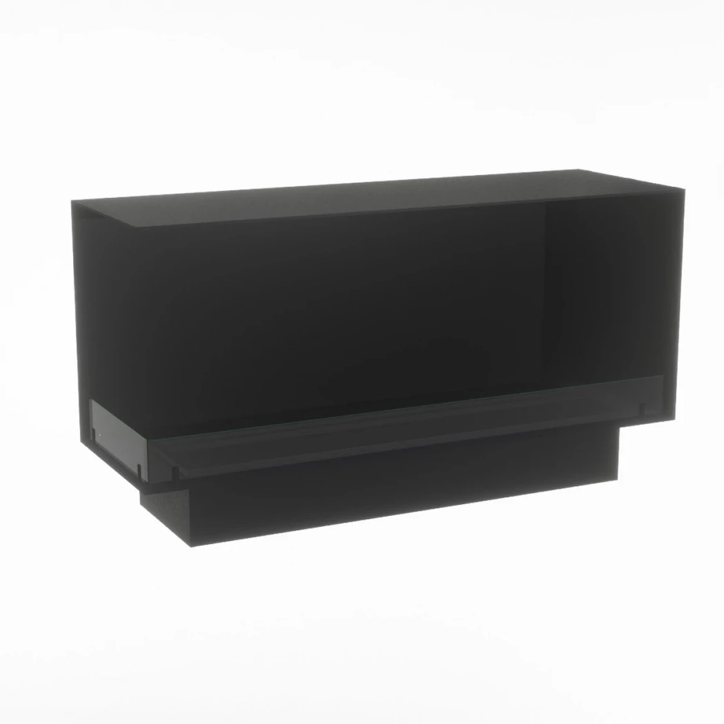 Foco Myst Corner Left 1200 Foco  | Biopeiser-shop.no | 2-sidig Vanndamp Innebygd Peis