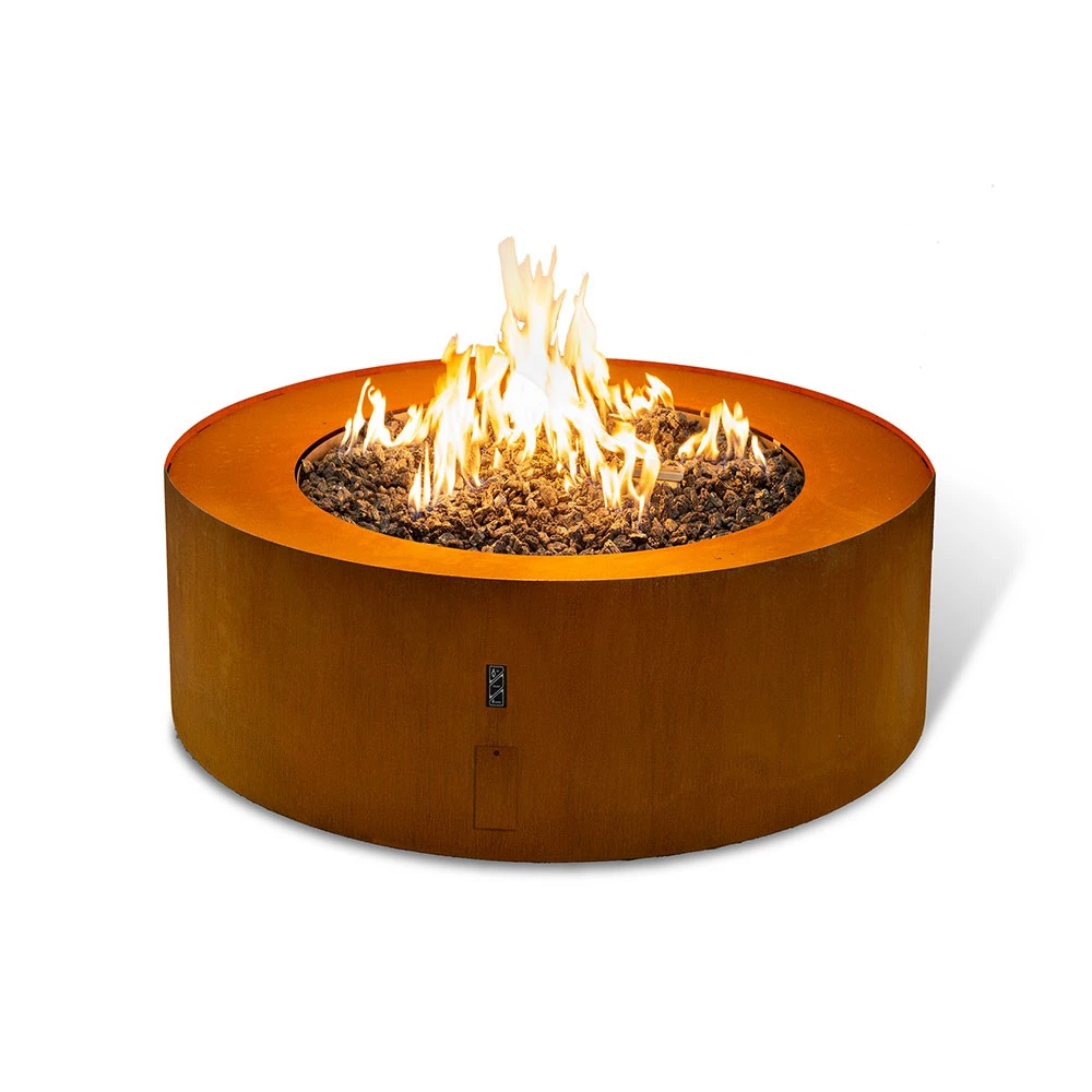 Galio Star Corten Automatic Planika Fires  | Biopeiser-shop.no | Utendørs gasspeis
