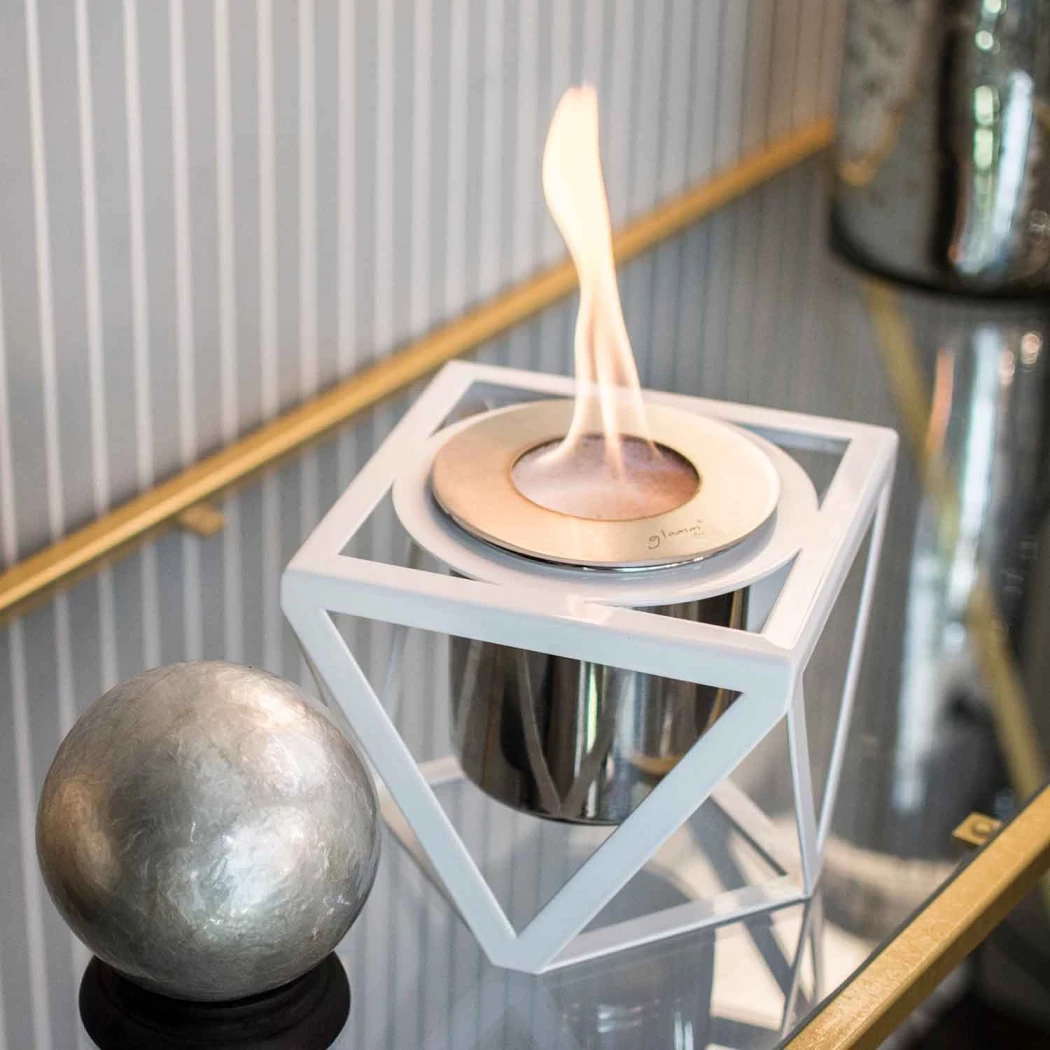 Alquimia - Hvit GlammFire  | Biopeiser-shop.no | Bord biopeis