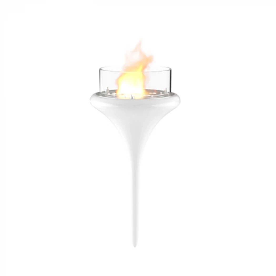 Flut - Hvit GlammFire  | Biopeiser-shop.no | Utendørs bålpanne
