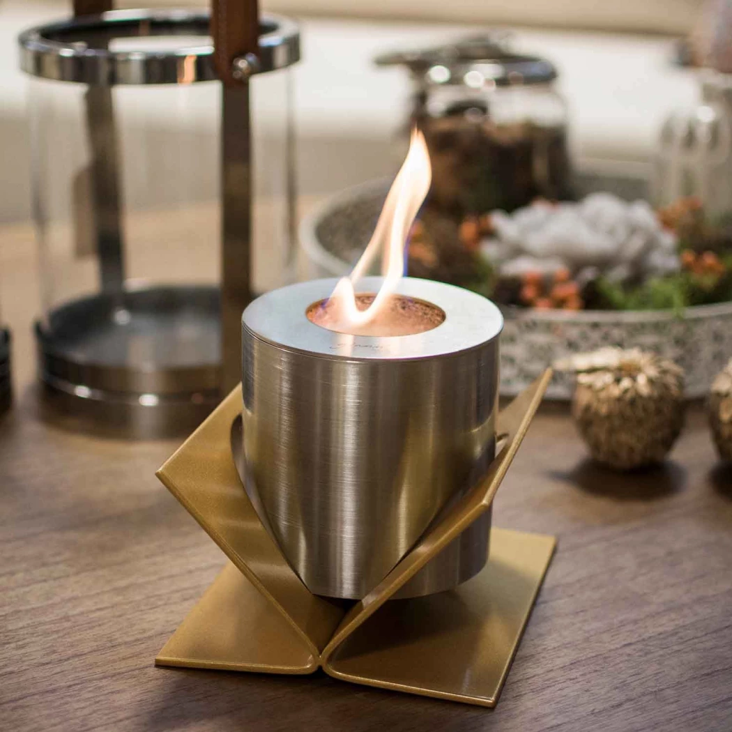Kivo Bordpejs - Golden GlammFire  | Biopeiser-shop.no | Bord biopeis