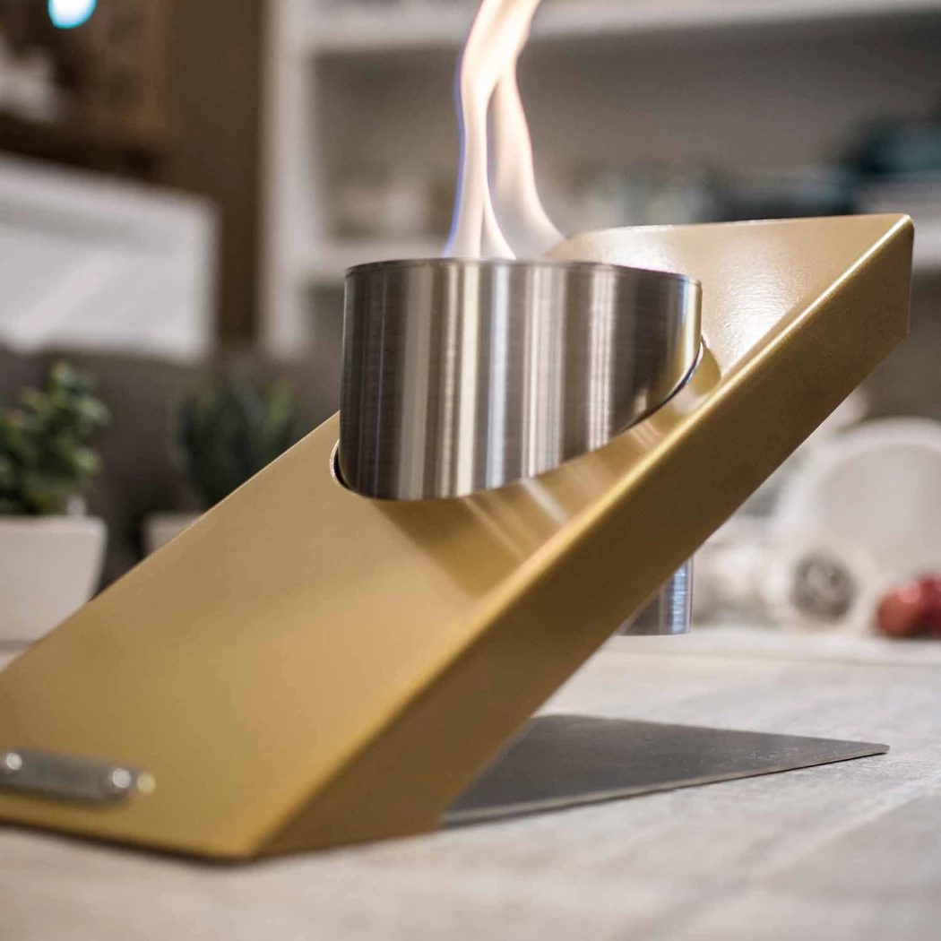 Oblique Single Bordpejs - Golden GlammFire  | Biopeiser-shop.no | Bord biopeis