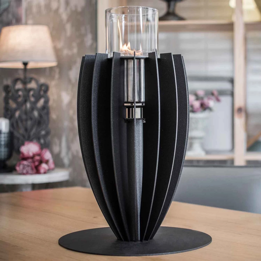 Tuli Bordpejs - Sort GlammFire  | Biopeiser-shop.no | Bord biopeis