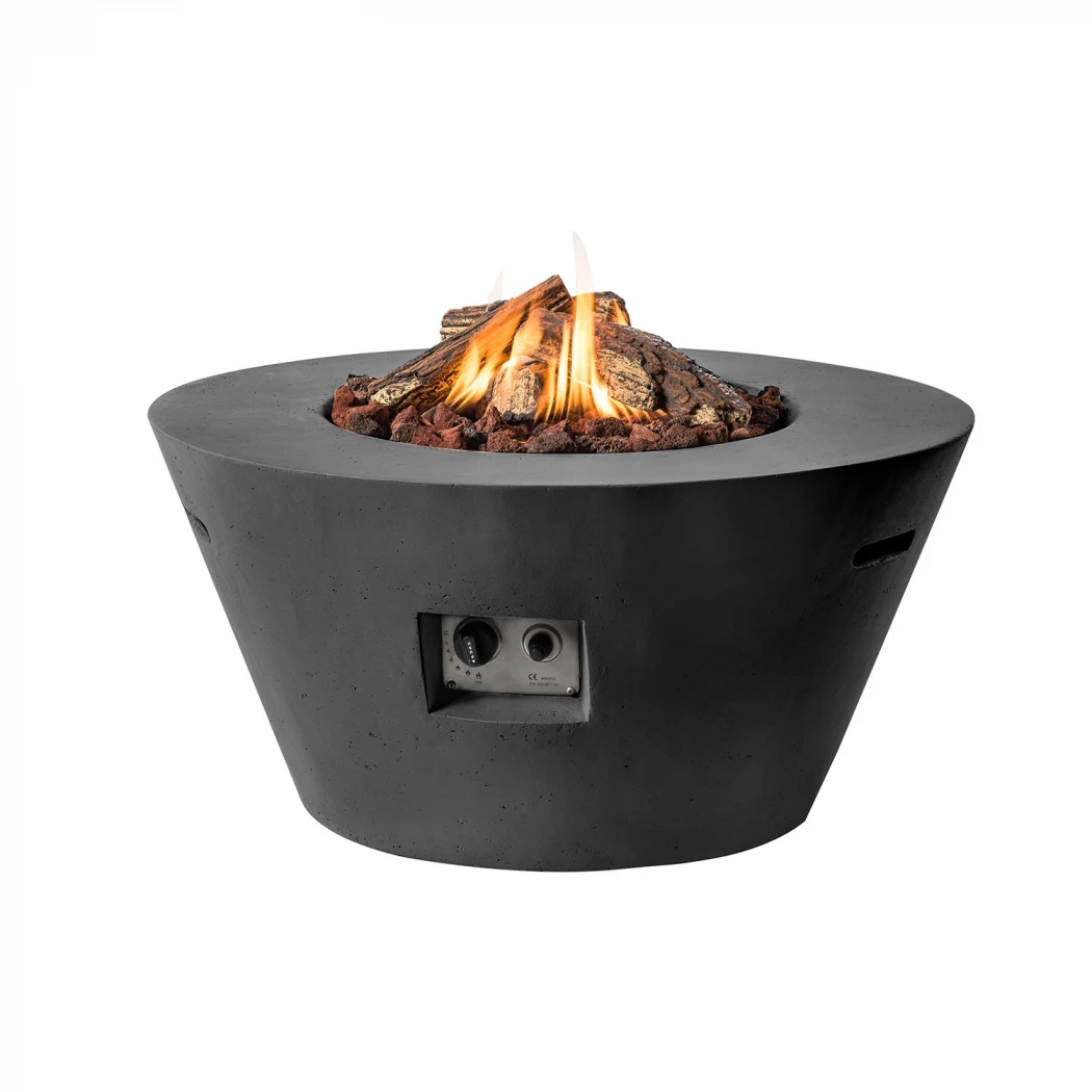 Cone gasspeisbord - Svart Happy Cocooning  | Biopeiser-shop.no | Ildbord med gassbrenner