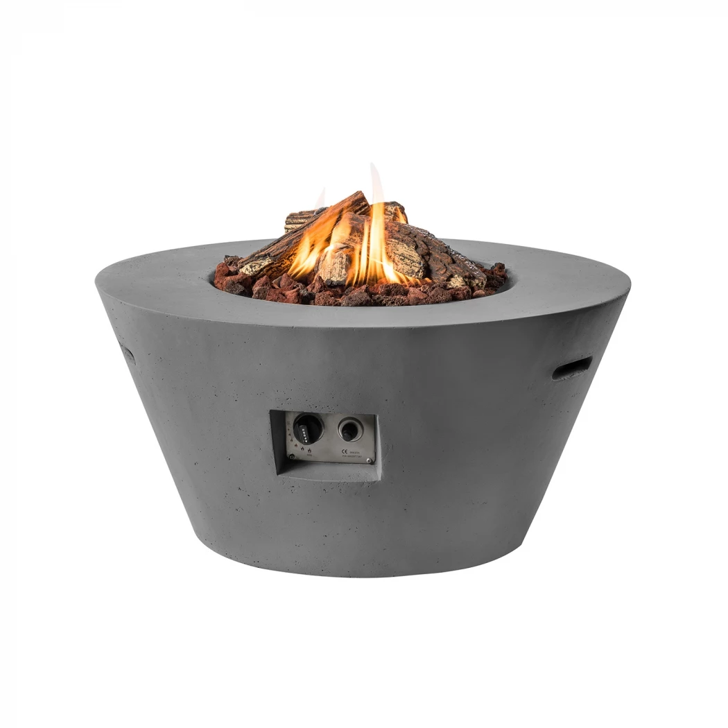 Cone gasspeisbord - Antrasitt Happy Cocooning  | Biopeiser-shop.no | Ildbord med gassbrenner