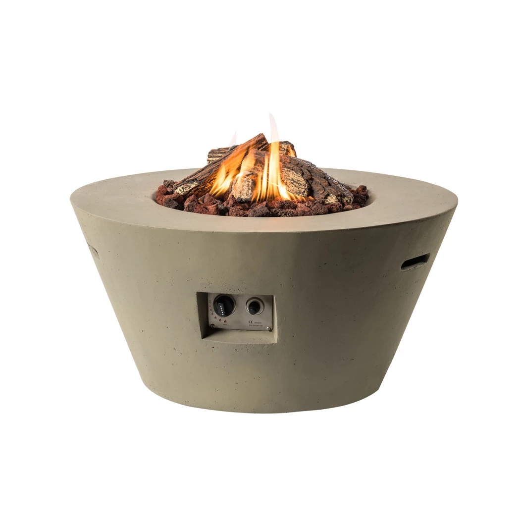 Cone gasspeisbord - Taupe Happy Cocooning  | Biopeiser-shop.no | Ildbord med gassbrenner