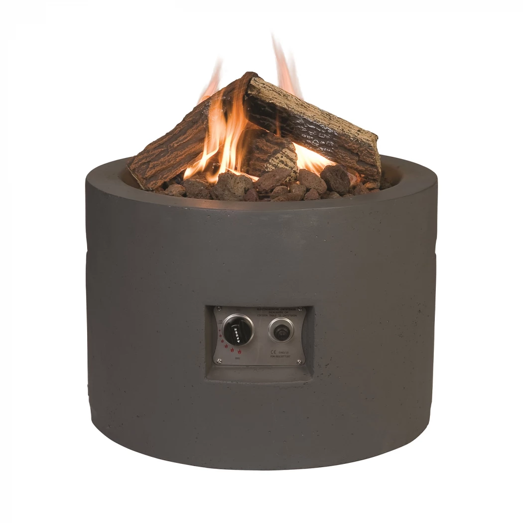 Rundt gasspeisbord - Anstrasitt Happy Cocooning | Biopeiser-shop.no | Ildbord med gassbrenner