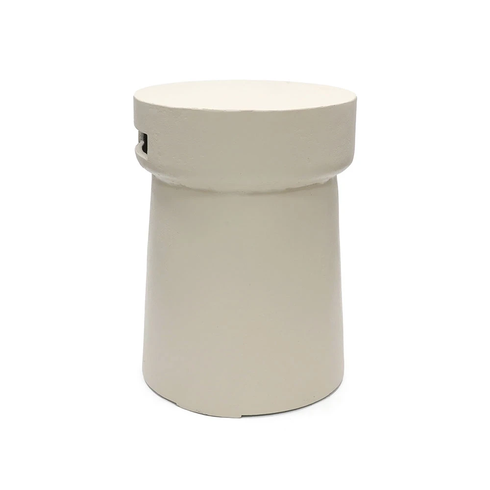 Gassflaskeskjuler Kork Østers Beige av Happy Cocooning – Kompositt 41cm Utendørs Gasstankoppbevaring