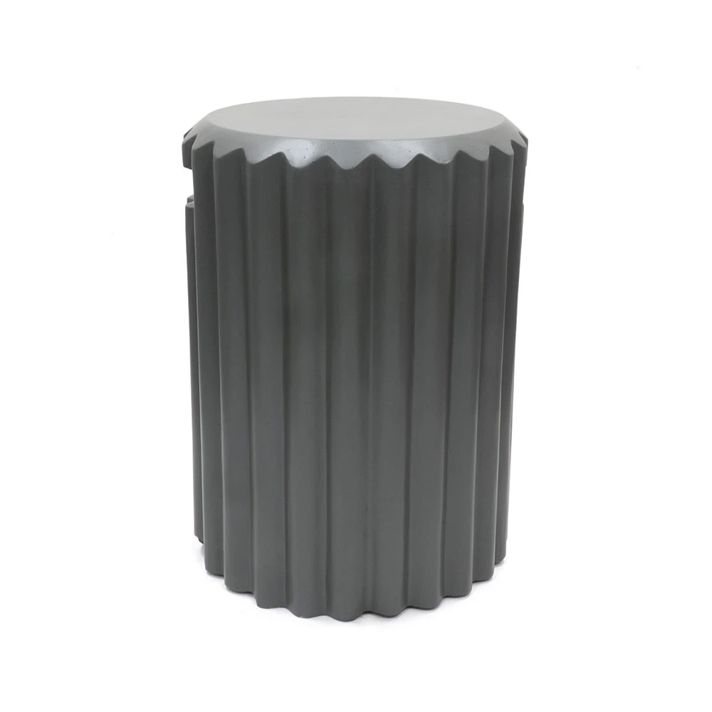 Gassflaskeskjuler Rib Smokey Antrasitt av Happy Cocooning – Riflet Kompositt 41cm Utendørs Gassflaskelagring