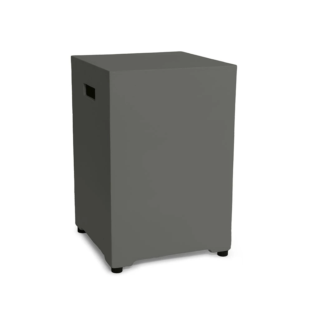 Gassflaskedeksel Firkantet Smokey Antrasitt fra Happy Cocooning – Kompositt 40,5cm Utendørs Gassflaskelagring