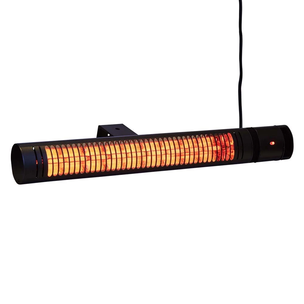 Terrassevarmer HEAT1 ECO high-line 2000W - Svart HEAT1  | Biopeiser-shop.no | Vegghengt Elektrisk Terrassevarmer