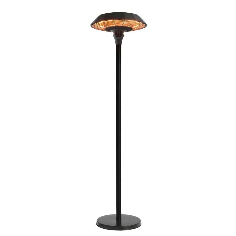 Terrassevarmer gulv UFO 800/1200/2000 W svart Hortus | Biopeiser-shop.no | Frittstående Elektrisk Terrassevarmer