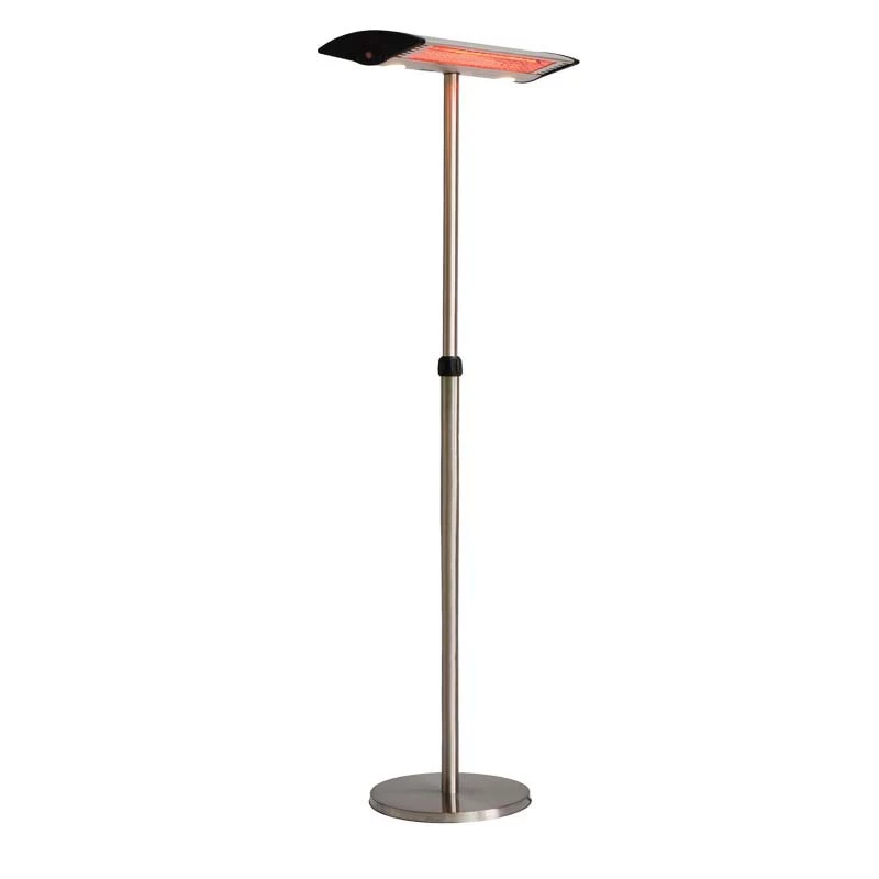 Terrassevarmer gulv 1000/2000 W, sølv Hortus | Biopeiser-shop.no | Frittstående Elektrisk Terrassevarmer