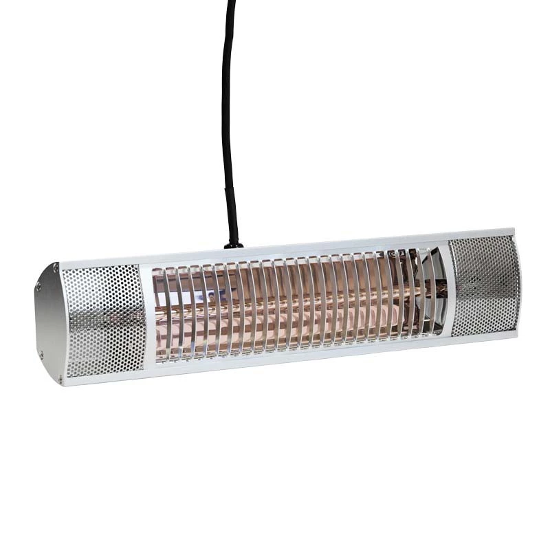 Terrassevarmer vegg 1500 W - 51 cm sølv Hortus | Biopeiser-shop.no | Vegghengt Elektrisk Terrassevarmer