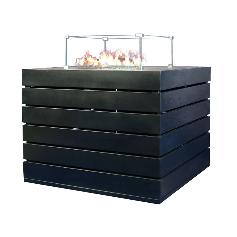 Muztag Madrid utendørs bord med peis Muztag  | Biopeiser-shop.no | Outdoor Tabletop Gas Fireplace