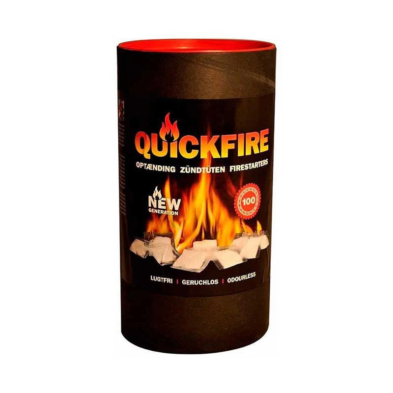 QuickFire opptenningsposer - 100 stk.  | Biopeiser-shop.no |