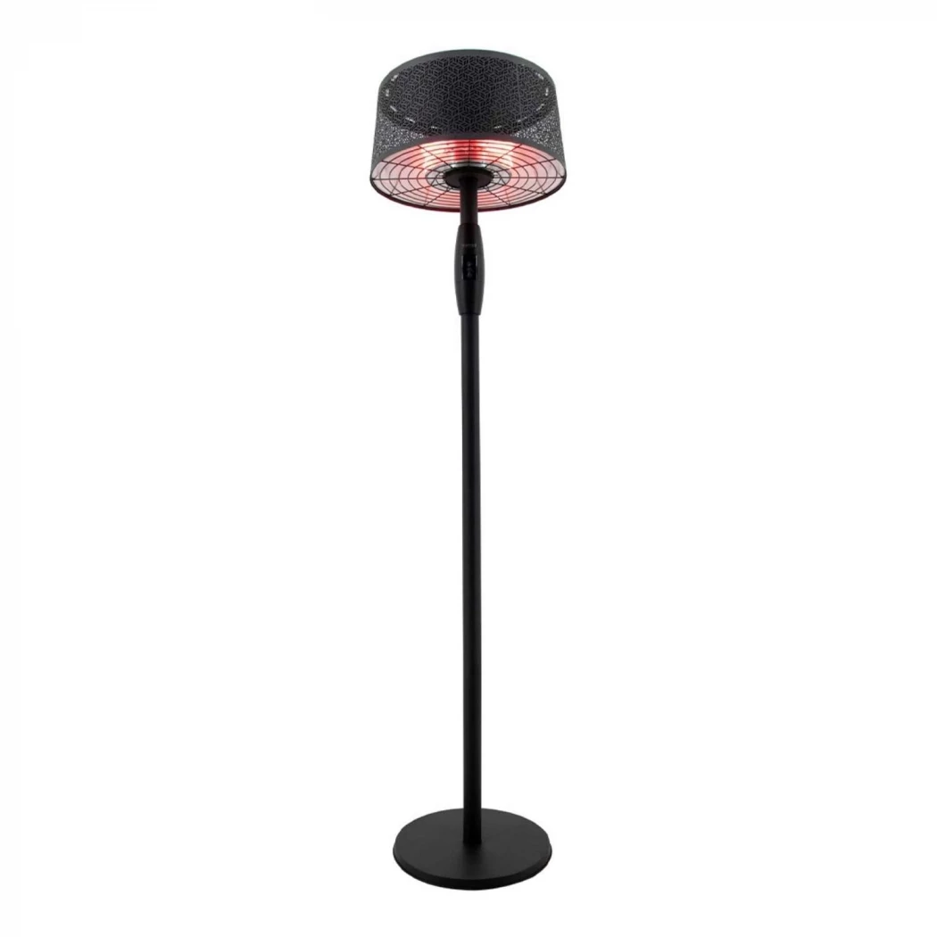Moderna Artix 2000W Sort Stående Sunred | Biopeiser-shop.no | Frittstående Elektrisk Terrassevarmer