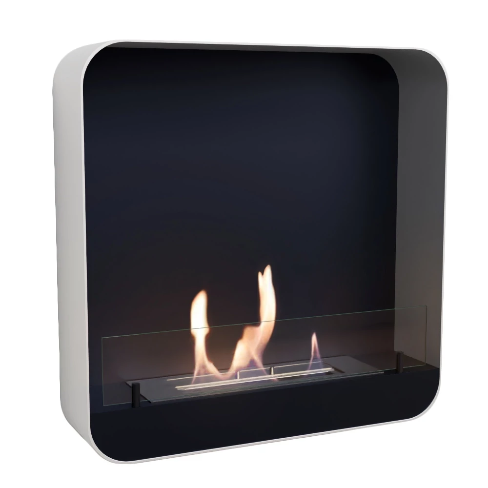 Ohio 60 - Hvit ScandiFlames | Biopeiser-shop.no | Vegghengt biopeis