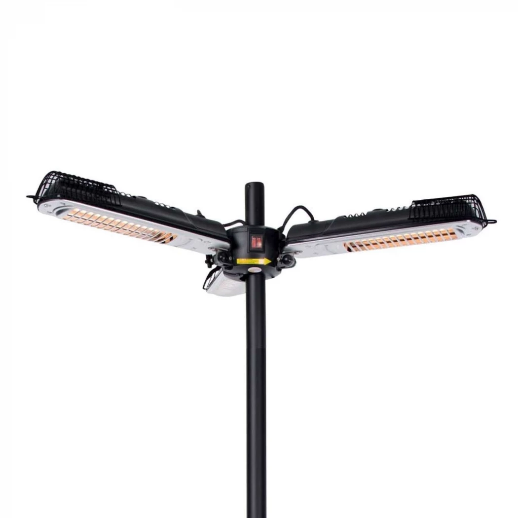 Parasol Elektrisk Terrassevarmer 2000W Sunred | Biopeiser-shop.no | Opphengt Elektrisk Terrassevarmer