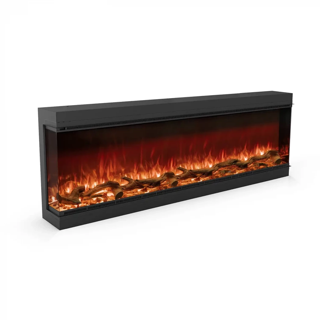 Astro 1800 Planika Fires  | Biopeiser-shop.no | Vegghengt elektrisk peis , 3-sidig innebygget elektrisk peis