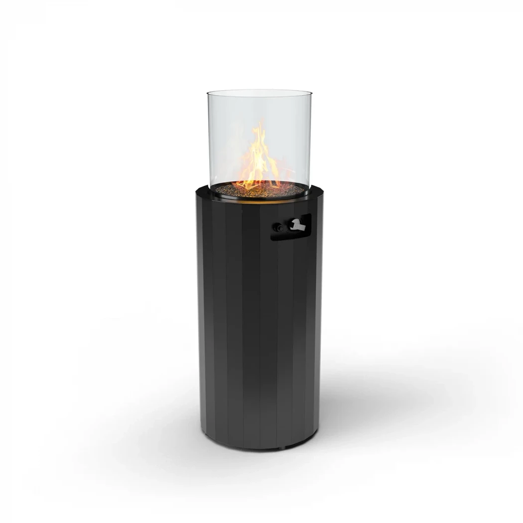 Bino Utendørs Gasspeis Sort Planika Fires  | Biopeiser-shop.no | Outdoor Patio Heater