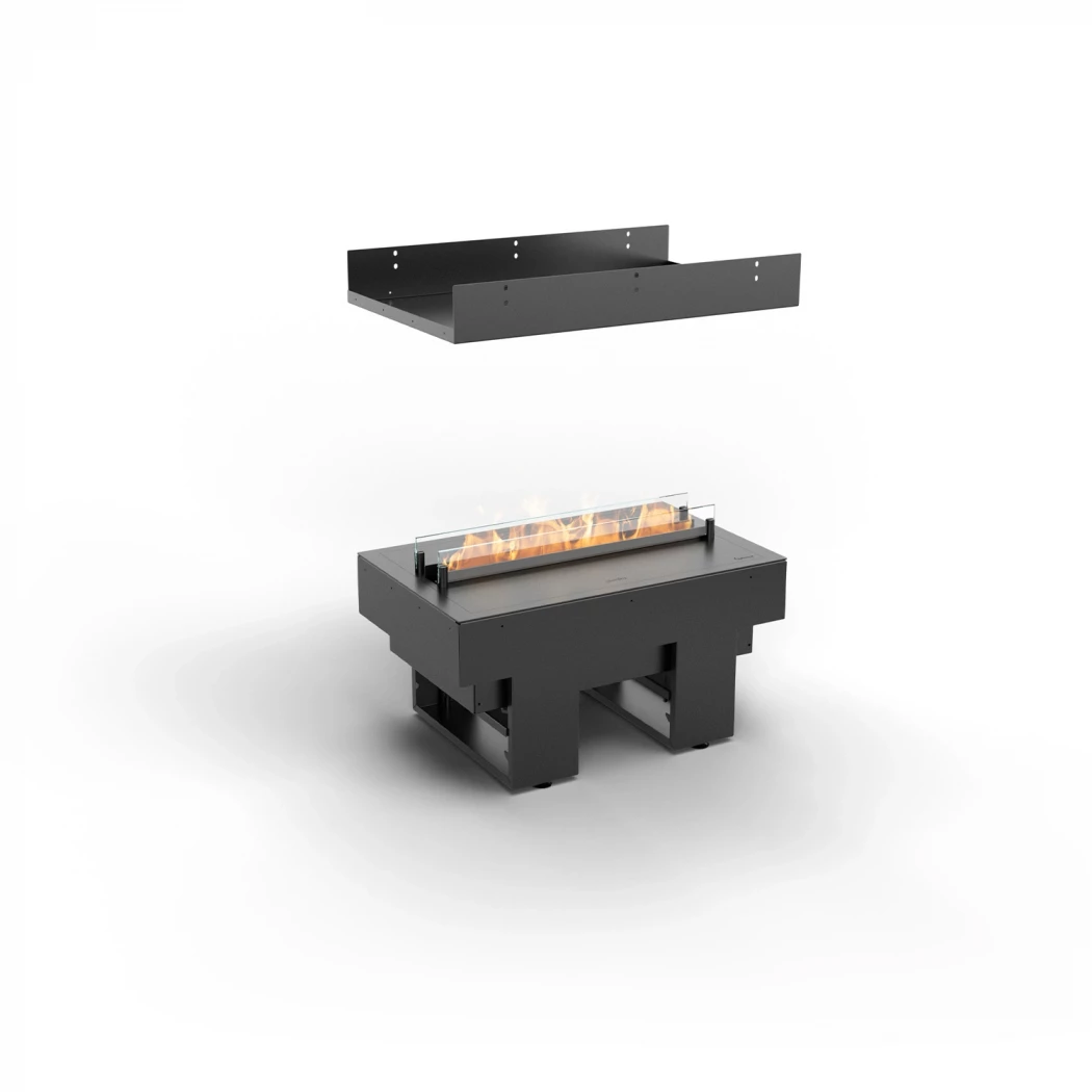 Cool Flame 500 Island Planika Fires  | Biopeiser-shop.no | 4-Sidet Opti-Myst Indbygningspejs