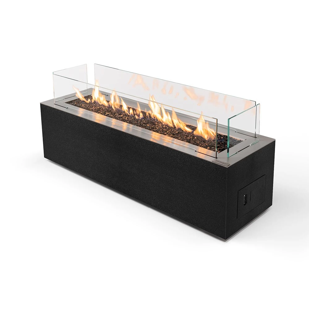 Planika Galaxy Sort Gasspeis Planika Fires | Biopeiser-shop.no | Frittstående Utendørs Gasspeis