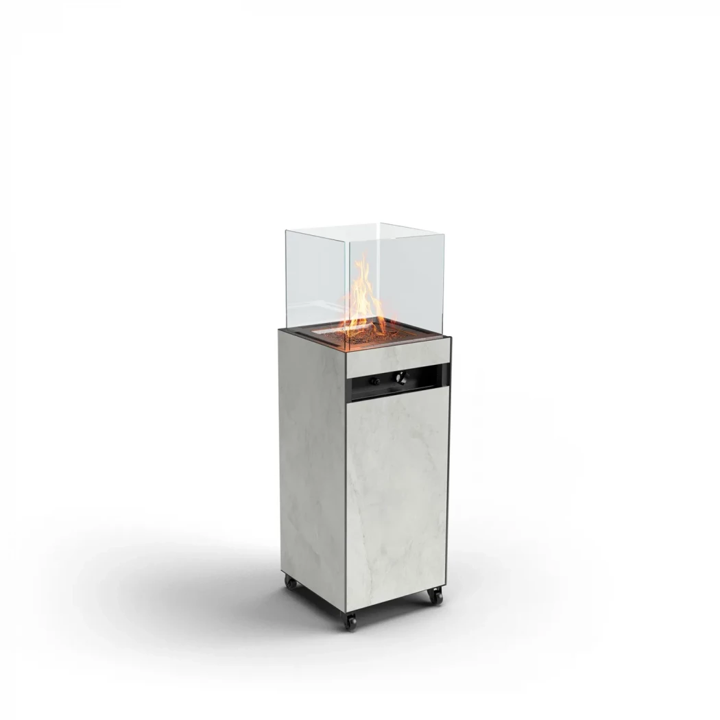 OIA - Grey Kreta - Utendørs Gasspeis Planika Fires | Biopeiser-shop.no |